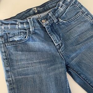 7 For All Mankind Women's High Rise Denim Jeans faux worn in all the right place